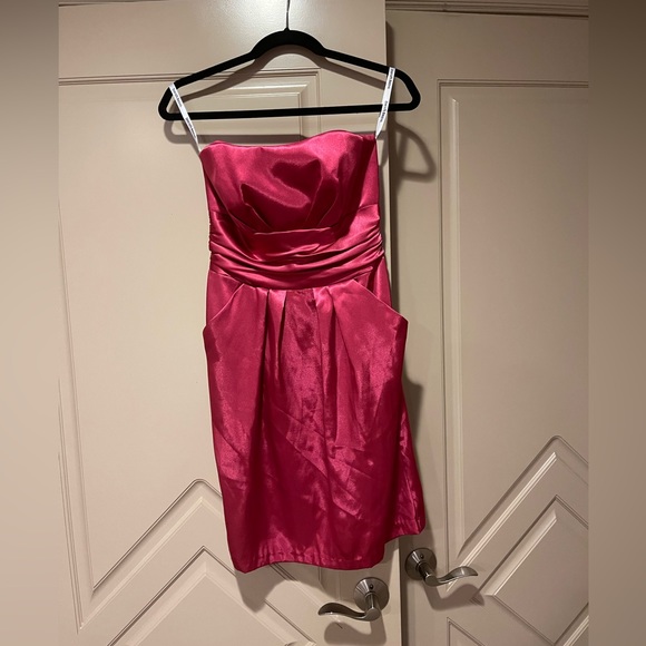 Pink Strapless Formal Dress - Picture 1 of 1